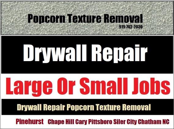 Drywall Point Up Repair Finish Work - Pittsboro Siler Chatham