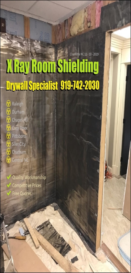 Lead Lined Drywall Contractor X-Ray Room Shielding